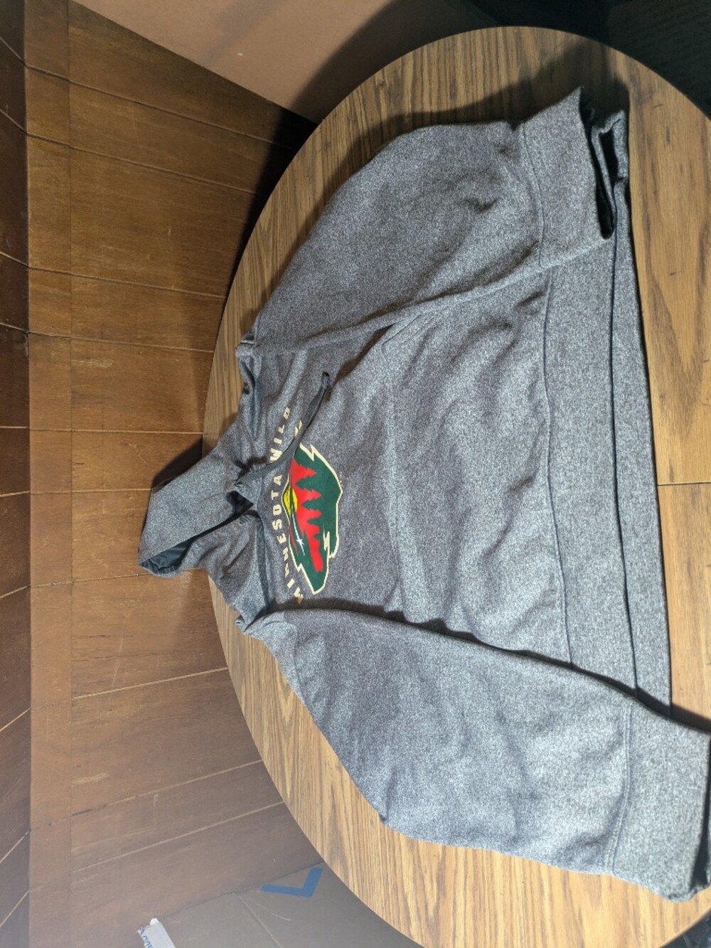 NHL Gray Minnesota Wild Logo Hoodie